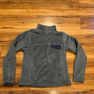 Patagonia Snap-t Retool Fleece Pullover Womens Medium Blue Polartec Outdoor